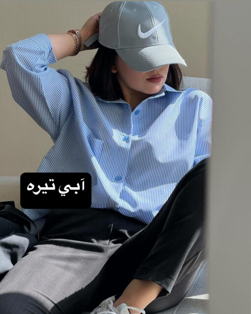 مانتو اسپرت راه راه ترند D كد 63856 - تصویر 3