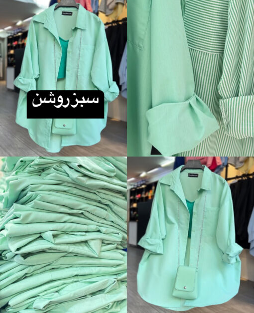 مانتو شومیزي آيسا كد 908011 - تصویر 7