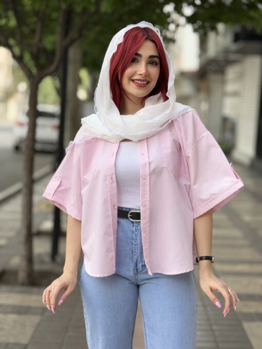 مانتو شوميزي نيلي E كد 8461744 - تصویر 21