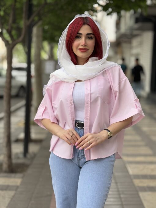 مانتو شوميزي نيلي E كد 8461744 - تصویر 22