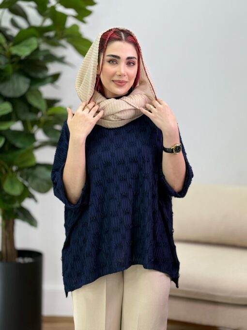شومیز جلو بسته تَرنُم كد 714627 - تصویر 8