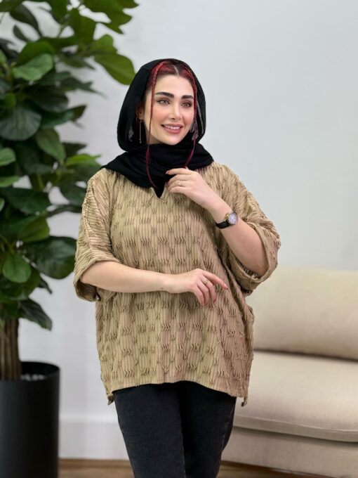 شومیز جلو بسته تَرنُم كد 714627 - تصویر 6