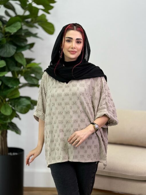 شومیز جلو بسته تَرنُم كد 714627 - تصویر 5