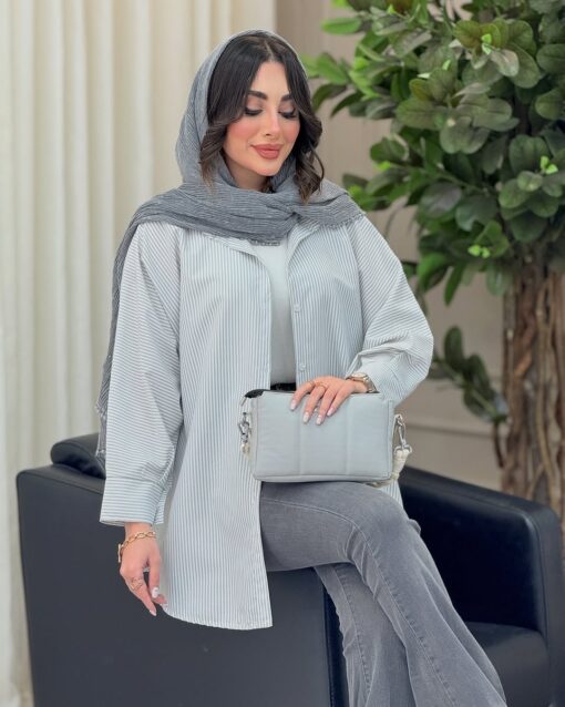 مانتو اسپرت راه راه کد 13677 - تصویر 8
