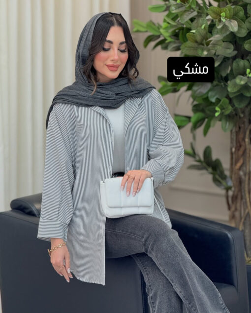 مانتو اسپرت راه راه کد 13677 - تصویر 4