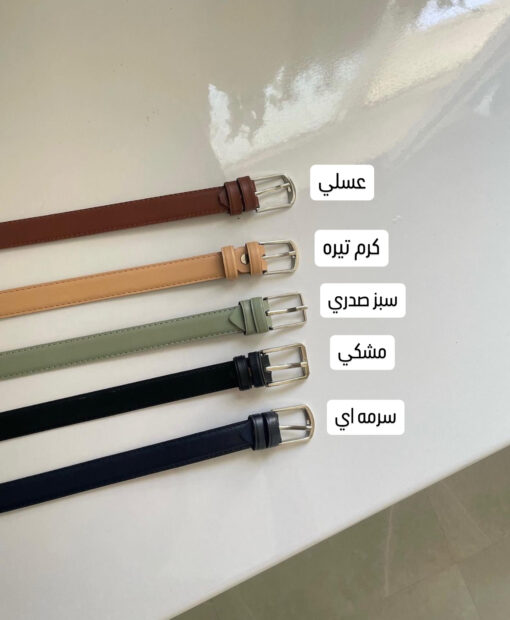 كمربند چرم رنگي كد 614646 - تصویر 4
