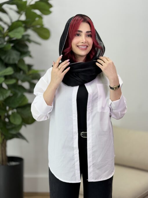 مانتو شوميزي بيسيك الهه كد 91577 - تصویر 3