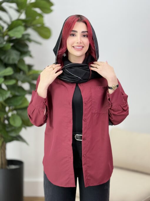 مانتو شوميزي بيسيك الهه كد 91577 - تصویر 4