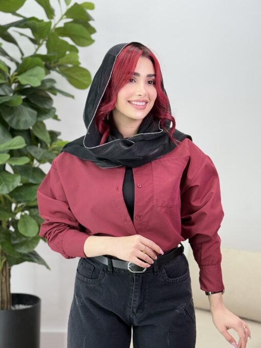 مانتو شوميزي بيسيك الهه كد 91577 - تصویر 6