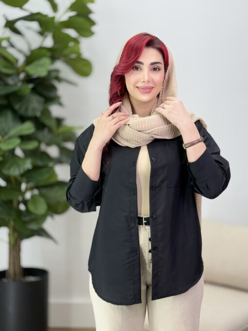 مانتو شوميزي بيسيك الهه كد 91577 - تصویر 37