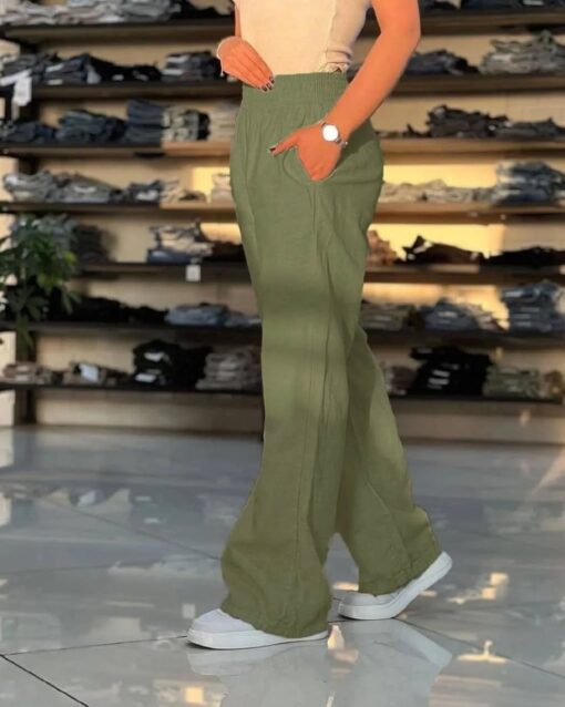 شلوار نيم بگ ZARA كد 644164 - تصویر 13