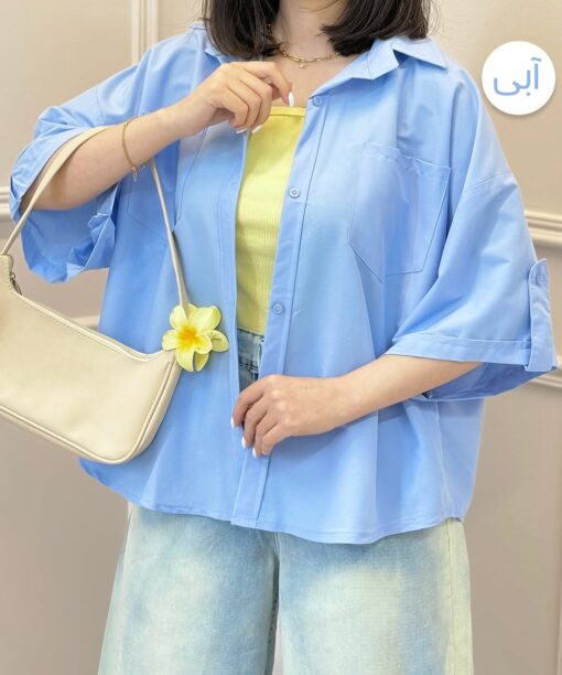 شومیز آستين پاگن مهدخت كد 715755 - تصویر 12