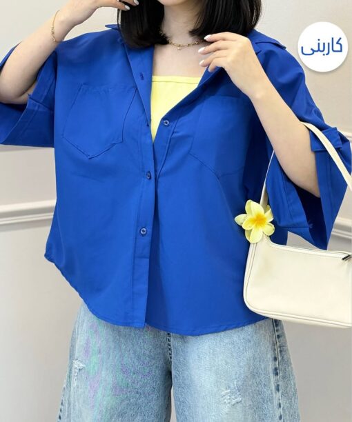 شومیز آستين پاگن مهدخت كد 715755 - تصویر 7