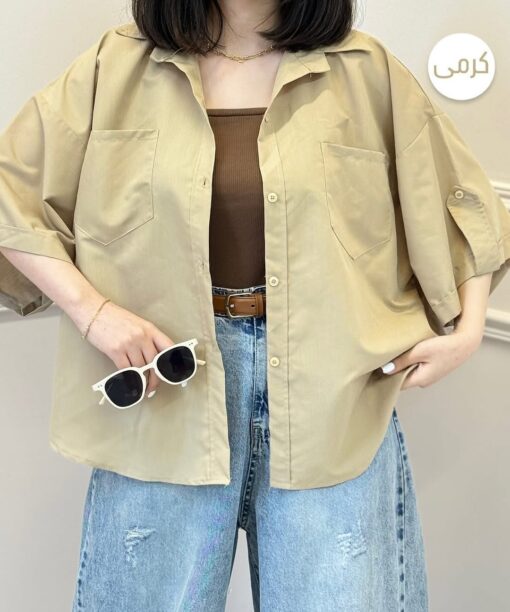 شومیز آستين پاگن مهدخت كد 715755 - تصویر 5