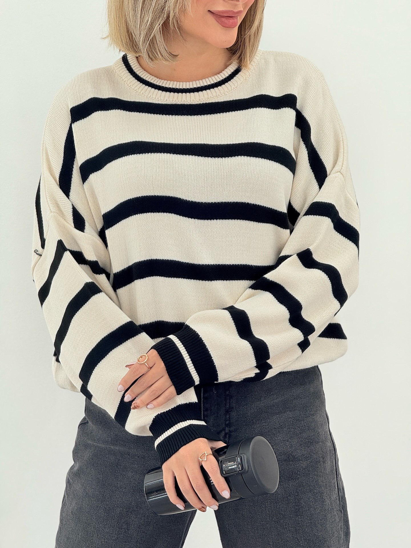 بافت راه راه استین کش کد 7174