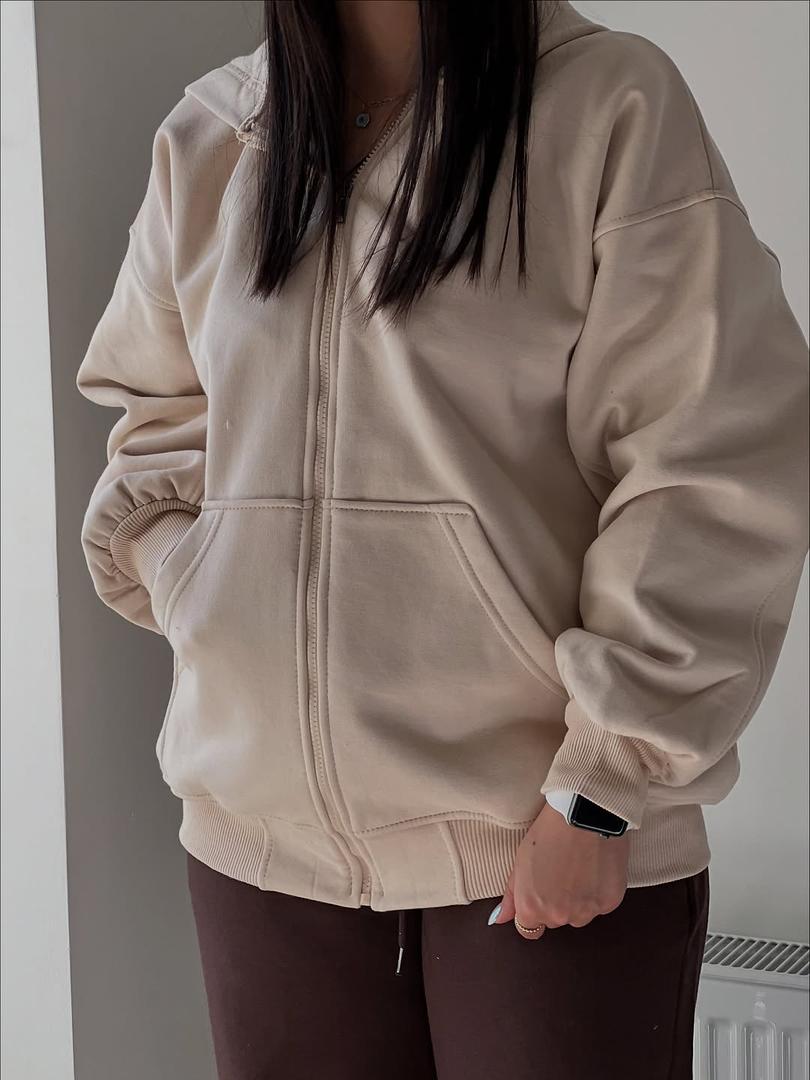 سوئيشرت جلو زيپ نارين كد 715667 - ishikoo